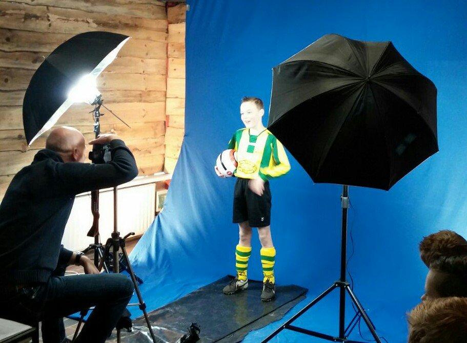 Fotograferen spelers